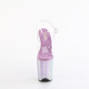 Viola 20 cm 808RRS scarpe tacco alto pole dance e strass plateau