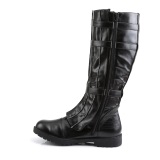 WALKER-130 neri stivali da capitano cosplay halloween stivali da uomo