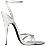White 15 cm DOMINA-108 transvestite shoes