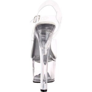 White 18 cm TIPJAR-708-5 tip jar platform stripper high heel shoes