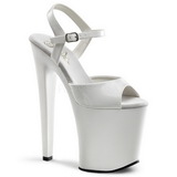 White Patent 20 cm Pleaser XTREME-809 High Heels Platform
