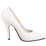 White Shiny 13 cm SEDUCE-420 Pumps High Heels for Men