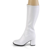 White Vegan 7,5 cm GOGO-300-2 boots with block heels